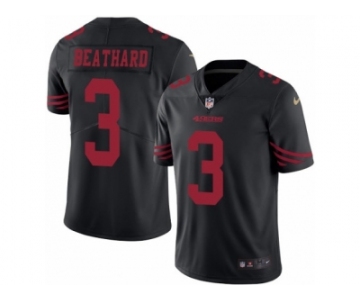 Men's Nike San Francisco 49ers #3 C. J. Beathard Limited Black Rush NFL Jersey