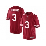 Men's Nike San Francisco 49ers #3 C. J. Beathard Limited Red Team Color NFL Jersey