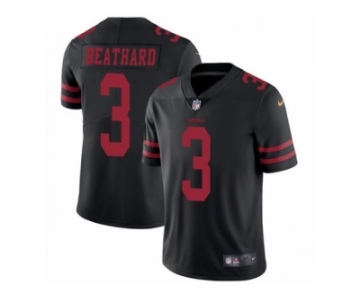 Men's Nike San Francisco 49ers #3 C. J. Beathard Vapor Untouchable Limited Black NFL Jersey