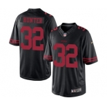 Men's Nike San Francisco 49ers #32 Kendall Hunter Limited Black NFL Jersey