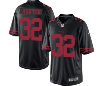 Men's Nike San Francisco 49ers #32 Kendall Hunter Limited Black NFL Jersey