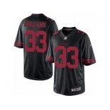 Men's Nike San Francisco 49ers #33 Joe Williams Limited Black NFL Jersey