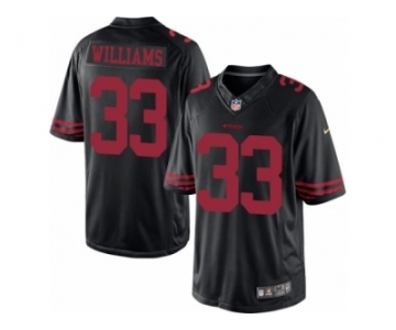 Men's Nike San Francisco 49ers #33 Joe Williams Limited Black NFL Jersey