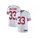 Men's Nike San Francisco 49ers #33 Joe Williams Vapor Untouchable Limited White NFL Jersey