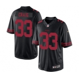 Men's Nike San Francisco 49ers #33 Roger Craig Limited Black NFL Jersey