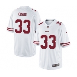 Men's Nike San Francisco 49ers #33 Roger Craig Limited White NFL Jersey