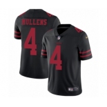 Men's Nike San Francisco 49ers #4 Nick Mullens Black Vapor Untouchable Limited Player NFL Jersey