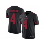 Men's Nike San Francisco 49ers #4 Phil Dawson Limited Black Rush NFL Jersey