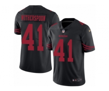 Men's Nike San Francisco 49ers #41 Ahkello Witherspoon Limited Black Rush NFL Jersey