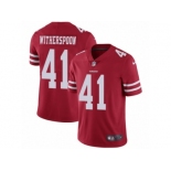 Men's Nike San Francisco 49ers #41 Ahkello Witherspoon Vapor Untouchable Limited Red Team Color NFL Jersey