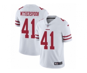 Men's Nike San Francisco 49ers #41 Ahkello Witherspoon Vapor Untouchable Limited White NFL Jersey