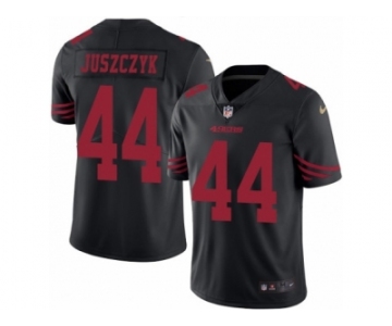 Men's Nike San Francisco 49ers #44 Kyle Juszczyk Limited Black Rush NFL Jersey