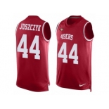 Men's Nike San Francisco 49ers #44 Kyle Juszczyk Limited Red Player Name & Number Tank Top NFL Jersey