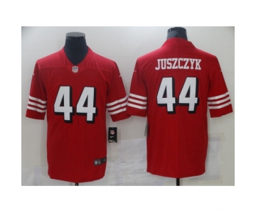 Men's Nike San Francisco 49ers #44 Kyle Juszczyk Red Team Color Vapor Untouchable Limited Jersey