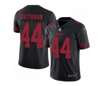 Men's Nike San Francisco 49ers #44 Tom Rathman Limited Black Rush NFL Jersey