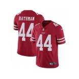 Men's Nike San Francisco 49ers #44 Tom Rathman Vapor Untouchable Limited Red Team Color NFL Jersey