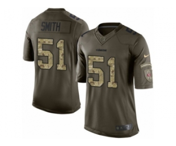 Men's Nike San Francisco 49ers #51 Malcolm Smith Limited Green Salute to Service NFL Jersey