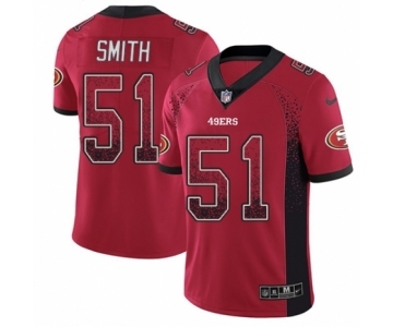 Men's Nike San Francisco 49ers #51 Malcolm Smith Limited Red Rush Drift Fashion NFL Jersey