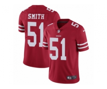 Men's Nike San Francisco 49ers #51 Malcolm Smith Vapor Untouchable Limited Red Team Color NFL Jersey