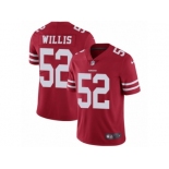 Men's Nike San Francisco 49ers #52 Patrick Willis Vapor Untouchable Limited Red Team Color NFL Jersey