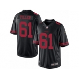 Men's Nike San Francisco 49ers #61 Andrew Tiller Limited Black Alternate NFL Jersey