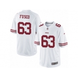 Men's Nike San Francisco 49ers #63 Brandon Fusco Limited White NFL Jersey