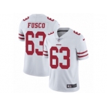 Men's Nike San Francisco 49ers #63 Brandon Fusco Vapor Untouchable Limited White NFL Jersey