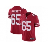 Men's Nike San Francisco 49ers #65 Joshua Garnett Vapor Untouchable Limited Red Team Color NFL Jersey