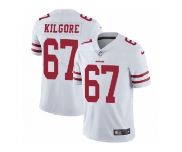 Men's Nike San Francisco 49ers #67 Daniel Kilgore Vapor Untouchable Limited White NFL Jersey