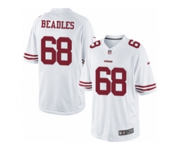 Men's Nike San Francisco 49ers #68 Zane Beadles Limited White NFL Jersey