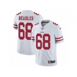 Men's Nike San Francisco 49ers #68 Zane Beadles Vapor Untouchable Limited White NFL Jersey