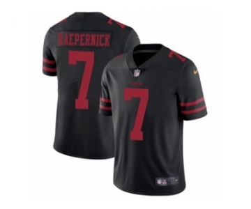 Men's Nike San Francisco 49ers #7 Colin Kaepernick Vapor Untouchable Limited Black NFL Jersey