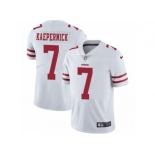 Men's Nike San Francisco 49ers #7 Colin Kaepernick Vapor Untouchable Limited White NFL Jersey