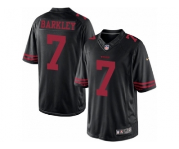 Men's Nike San Francisco 49ers #7 Matt Barkley Limited Black NFL Jersey