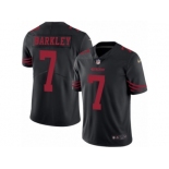 Men's Nike San Francisco 49ers #7 Matt Barkley Limited Black Rush NFL Jersey