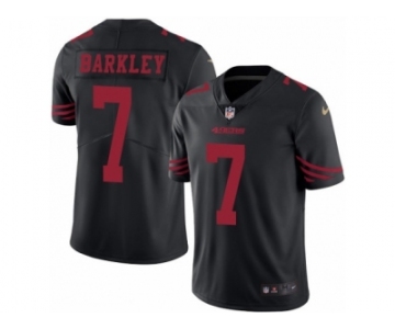 Men's Nike San Francisco 49ers #7 Matt Barkley Limited Black Rush NFL Jersey