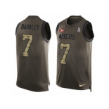 Men's Nike San Francisco 49ers #7 Matt Barkley Limited Green Salute to Service Tank Top NFL Jersey