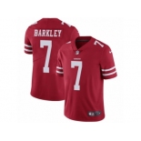 Men's Nike San Francisco 49ers #7 Matt Barkley Vapor Untouchable Limited Red Team Color NFL Jersey