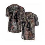 Men's Nike San Francisco 49ers #74 Joe Staley Limited Camo Rush Realtree NFL Jersey