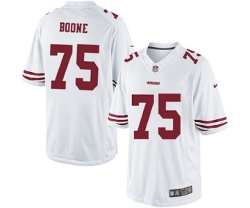 Men's Nike San Francisco 49ers #75 Alex Boone Limited White NFL Jersey