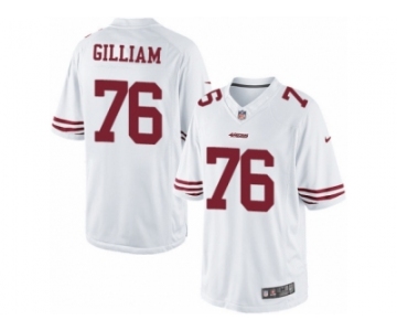 Men's Nike San Francisco 49ers #76 Garry Gilliam Limited White NFL Jersey