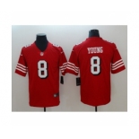 Men's Nike San Francisco 49ers #8 Steve Young Limited red Rush Vapor Untouchable NFL Jerseys