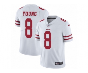 Men's Nike San Francisco 49ers #8 Steve Young Vapor Untouchable Limited White NFL Jersey