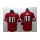 Men's Nike San Francisco 49ers #80 Jerry Rice Limited red Rush Vapor Untouchable NFL Jerseys