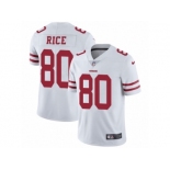 Men's Nike San Francisco 49ers #80 Jerry Rice Vapor Untouchable Limited White NFL Jersey