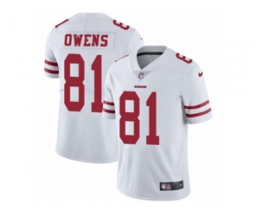 Men's Nike San Francisco 49ers #81 Terrell Owens Vapor Untouchable Limited White NFL Jersey