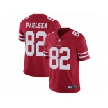 Men's Nike San Francisco 49ers #82 Logan Paulsen Vapor Untouchable Limited Red Team Color NFL Jersey