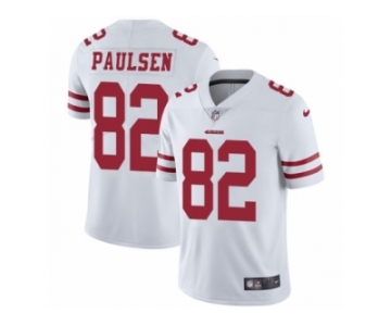 Men's Nike San Francisco 49ers #82 Logan Paulsen Vapor Untouchable Limited White NFL Jersey