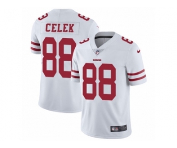 Men's Nike San Francisco 49ers #88 Garrett Celek Vapor Untouchable Limited White NFL Jersey