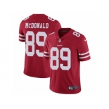 Men's Nike San Francisco 49ers #89 Vance McDonald Vapor Untouchable Limited Red Team Color NFL Jersey